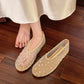 SANDRA | Crystal Mesh Ballet Flats | Fishnet Ballerinas Women