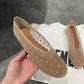 SANDRA | Crystal Mesh Ballet Flats | Fishnet Ballerinas Women