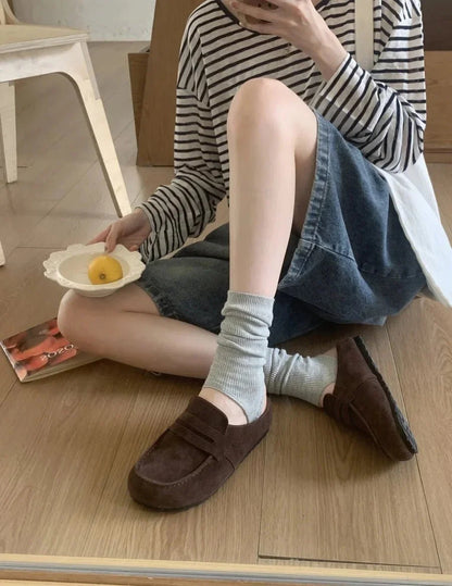 CATHY | Slip-On Mule Loafers | Flat Backless Shoes Women