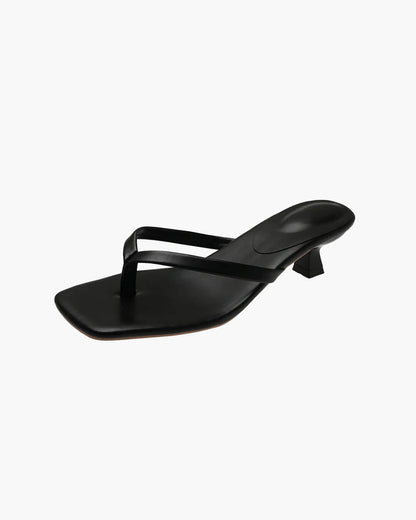 TALIA | Kitten Heel Mules | Slip-On Low Heel Shoes Women