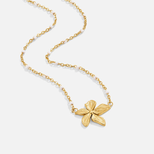 Felicia – Collana dorata con pendente ovale