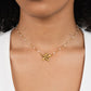 Felicia – Collana dorata con pendente ovale