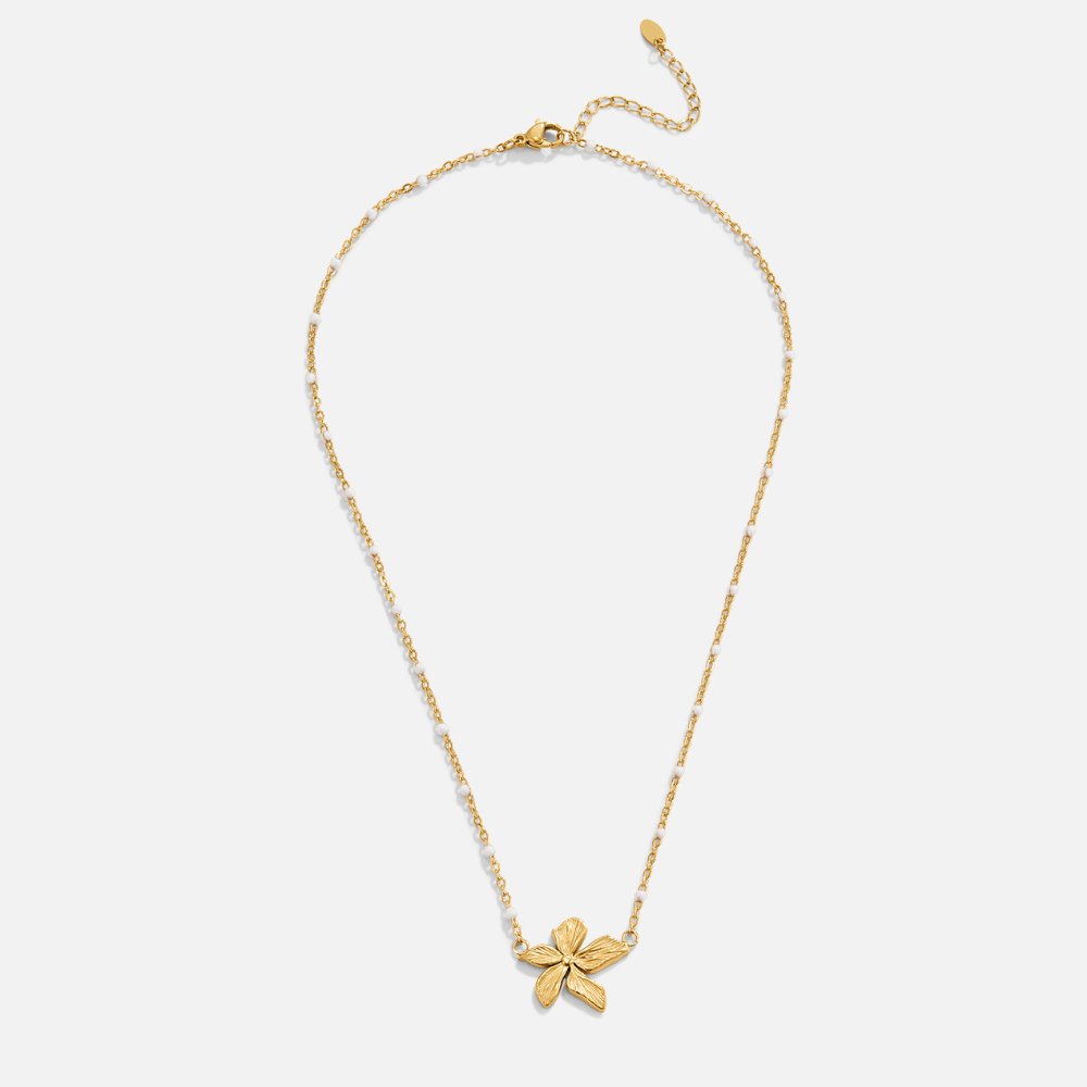 Felicia – Collana dorata con pendente ovale