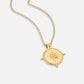 Anna – Catena geometrica in oro con struttura.