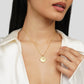 Luisa – Collana dorata delicata con due cuori
