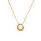 Melina – Collana dorata con medaglione ovale