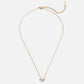 Amalia – Collana dorata con pendente composto da due perle