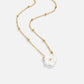 Annemarie – Collana dorata con medaglione floreale